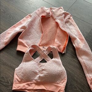 Stylish pink gym set